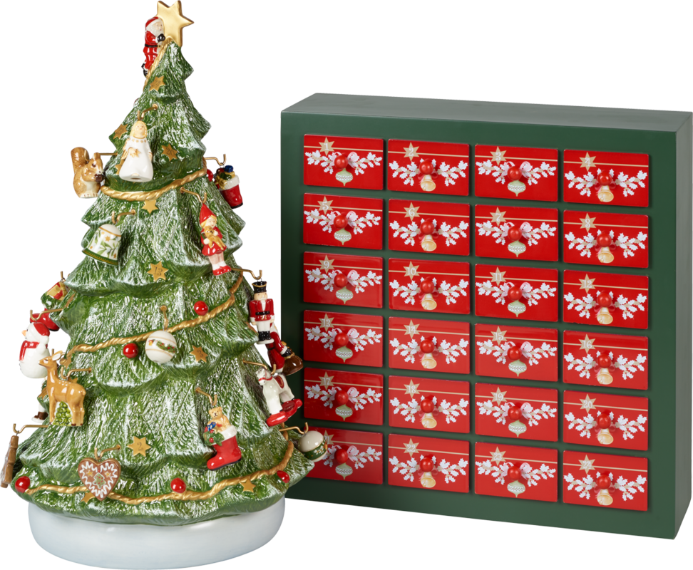 1486029598, Villeroy & Boch, Christmas Toys Memory, Advent calendar 3D tree