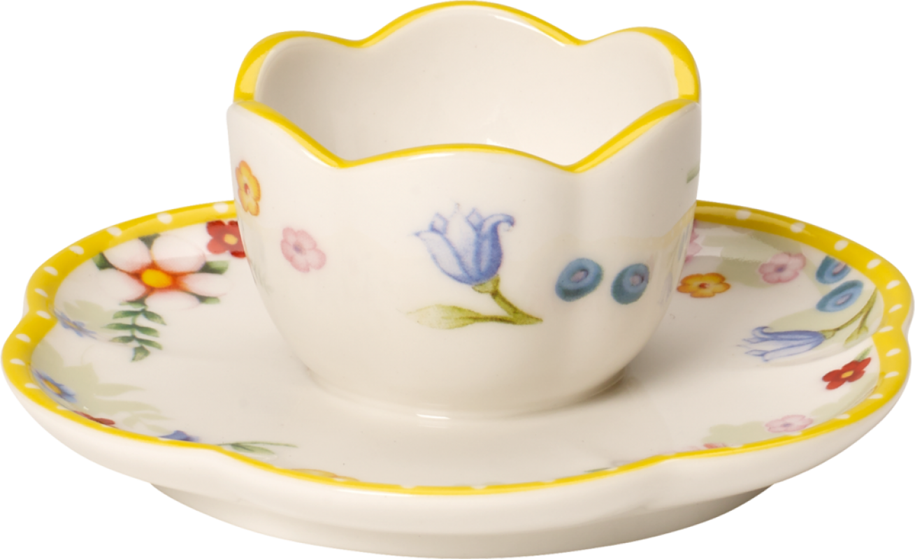 1486381960, Villeroy & Boch, Spring Awakening, egg cup with saucer