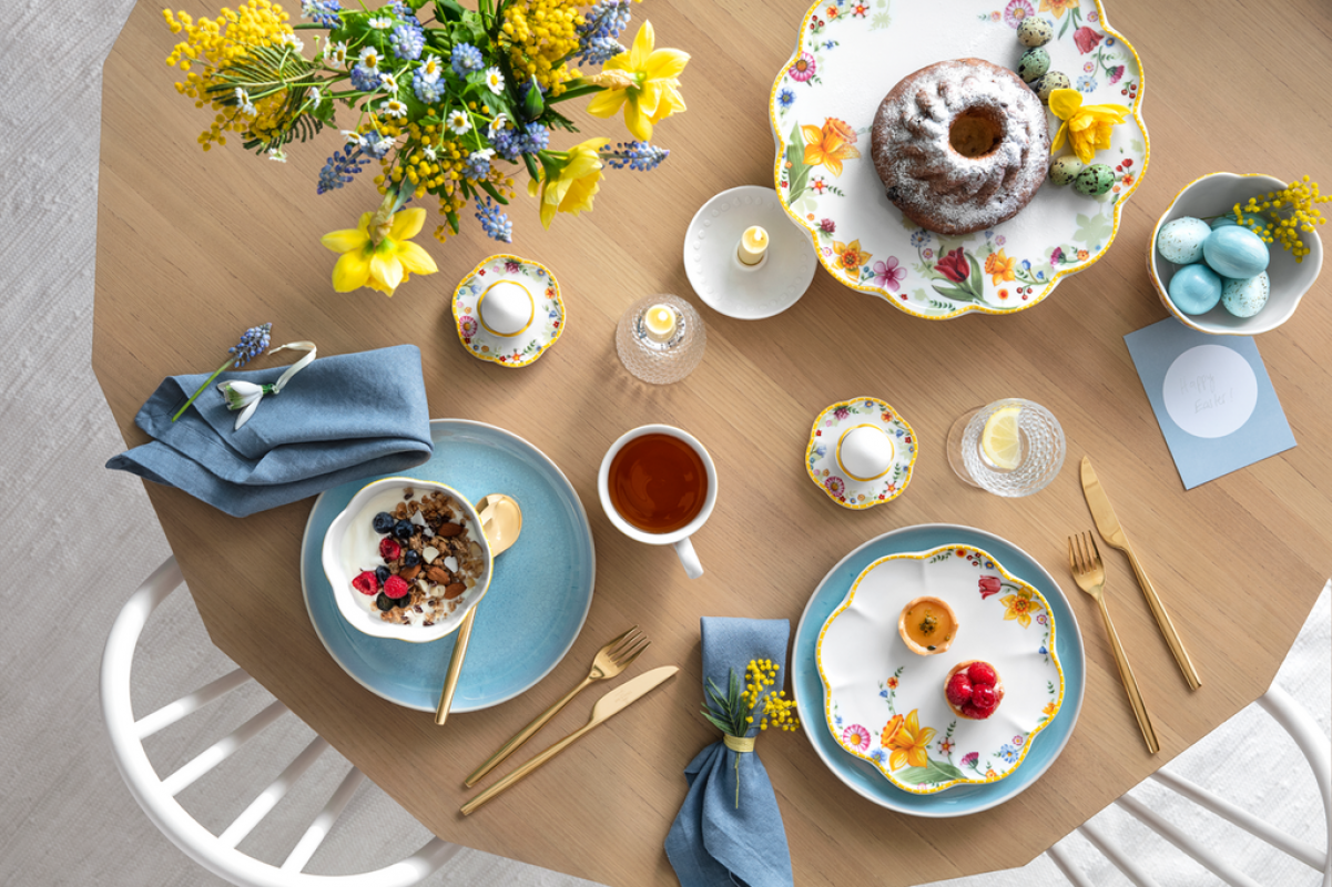 1486381960, Villeroy & Boch, Spring Awakening, egg cup with saucer