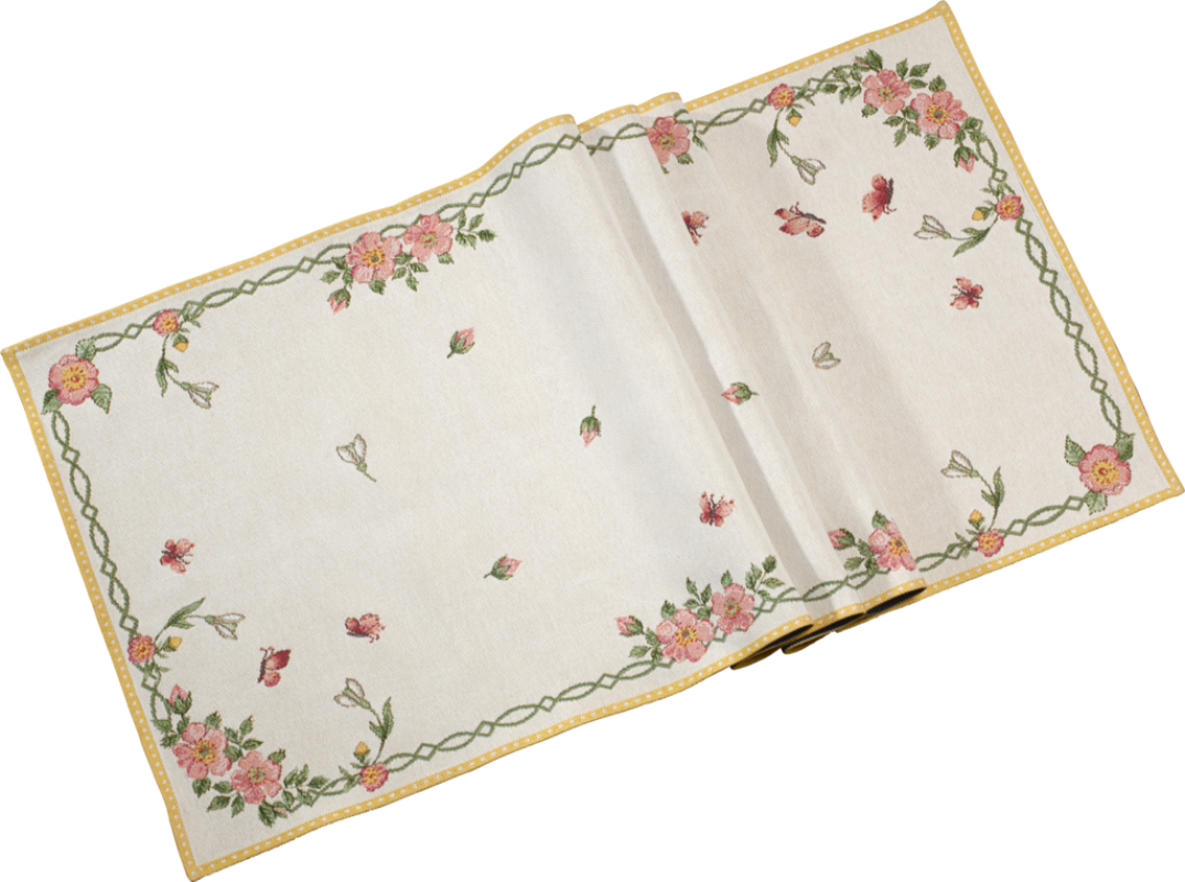 1486446150, Villeroy & Boch, Spring Fantasy, tapestry runner New Flowers XL