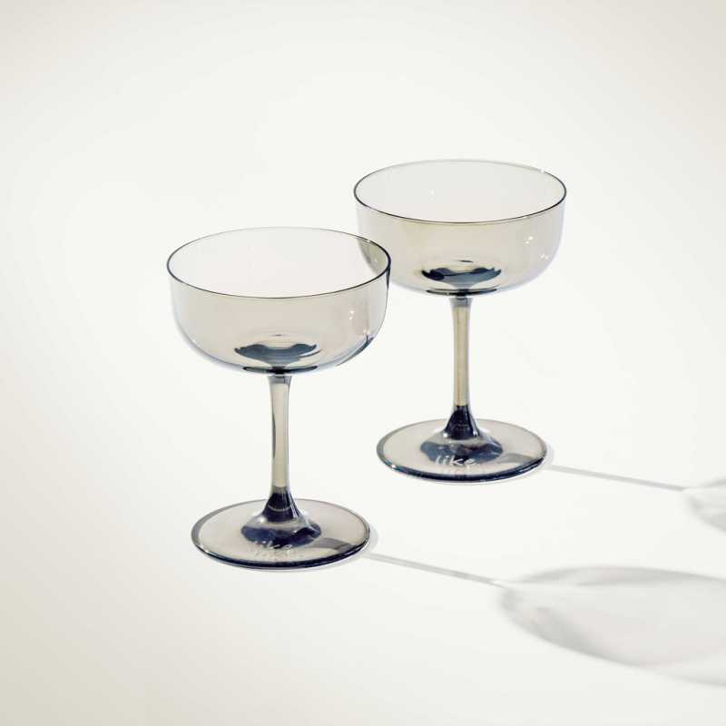 1951868210 Like Smoke champagne glass / champagne bowl, set of 2, approx. 120 ml