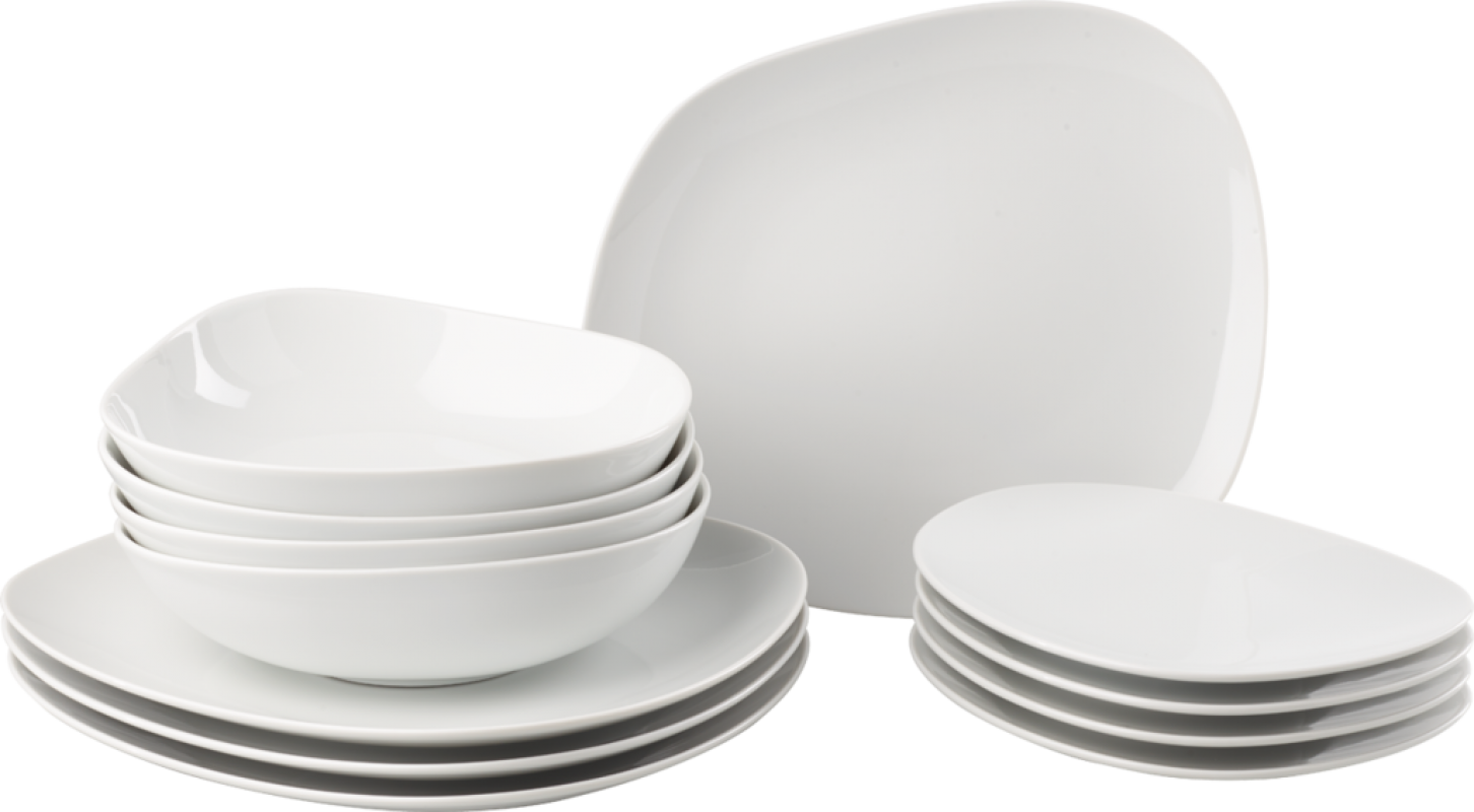 1952887271 Organic White, Starter plate set, 12 pcs.