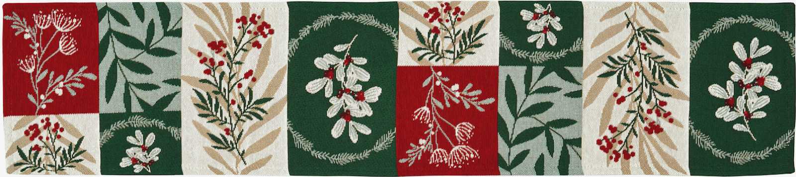 967624/40, Sander -Winter Greens table ribbon 20 x 96