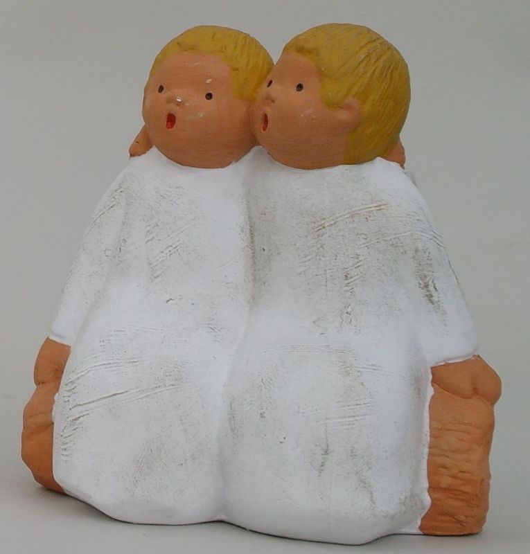 299900, Singer Angel,Pit + Polly pair sitting - 16 cm
