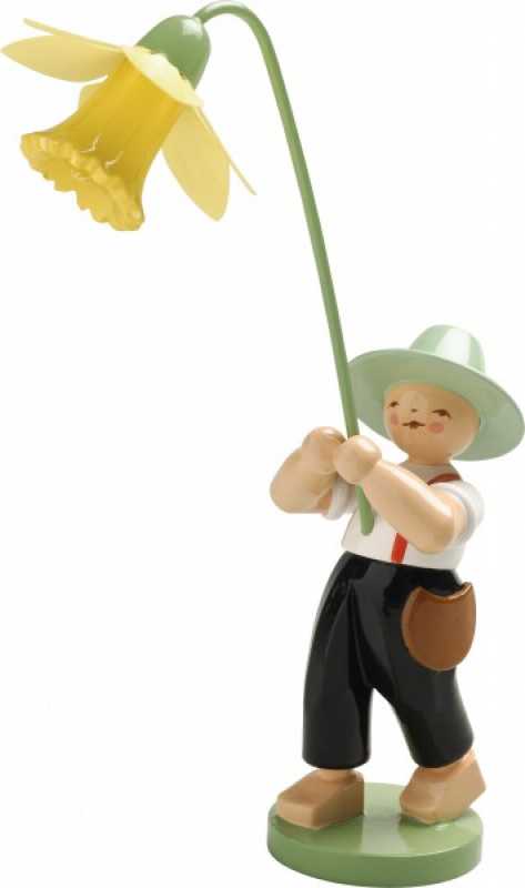 Boy with daffodil