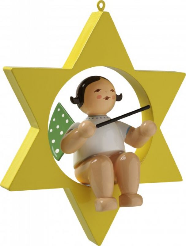 Wendt & Kühn, 650/70/13 Angel with baton, in a star