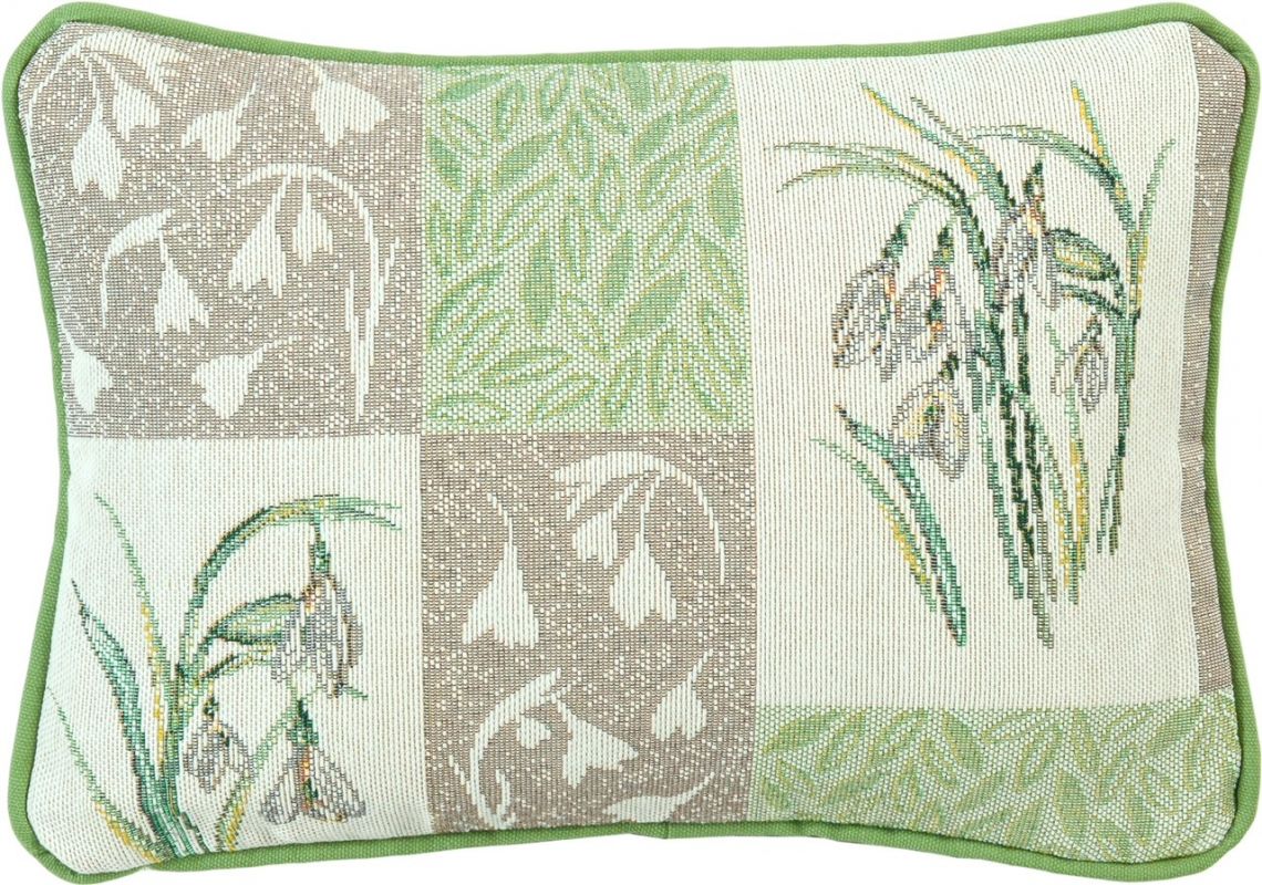 790183/40, Snowdrops cushion filled 33 x 23