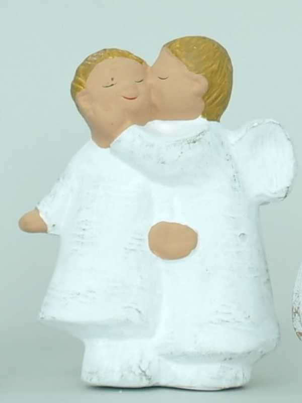 Singer Angel - Franz + Franziska kissing - 13 cm
