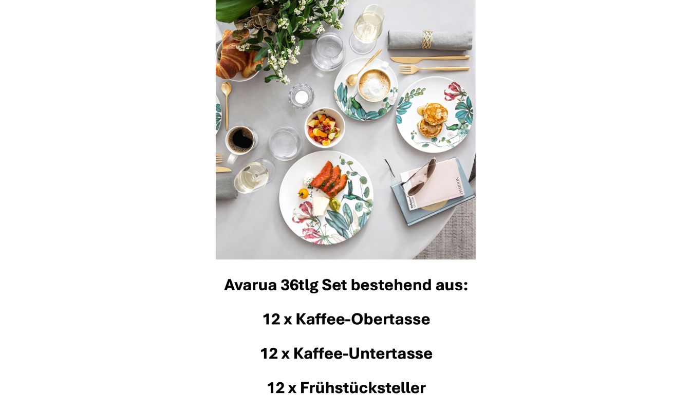 1046551005 Avarua, coffee set 12 pers.