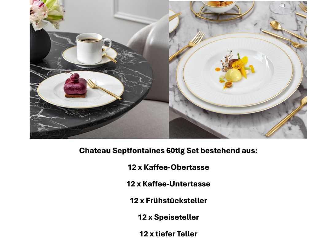 1046611001 Chateau Septfontaines, basic set, 12 persons