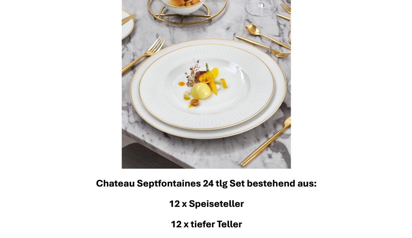 1046611003 Chateau Septfontaines, Dinner set, 12 persons