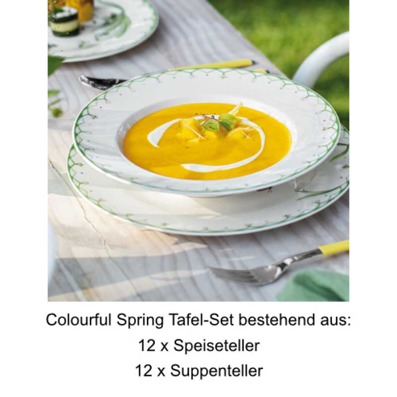 Villeroy & Boch, Colourful Spring, Table-Set 24 pcs.
