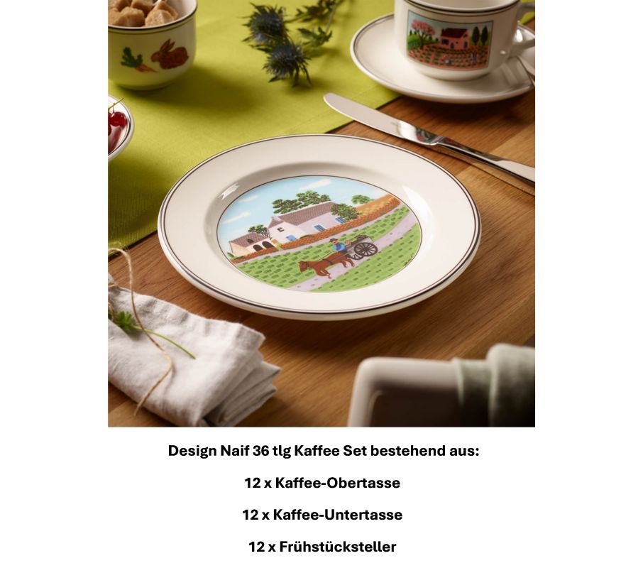 1023371005 Design Naif, Kaffee-Set 12 Pers.