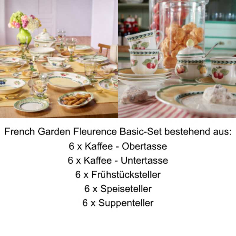 Villeroy & Boch, French Garden Fleurence, Basic-Set 6 Pers.