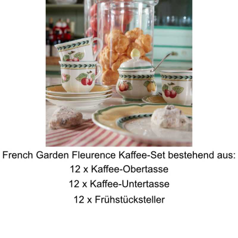 Villeroy & Boch, French Garden Fleurence, Kaffee-Set 12 Pers.