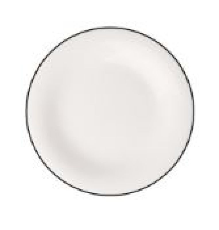 1013212640 Black Lines, breakfast plate