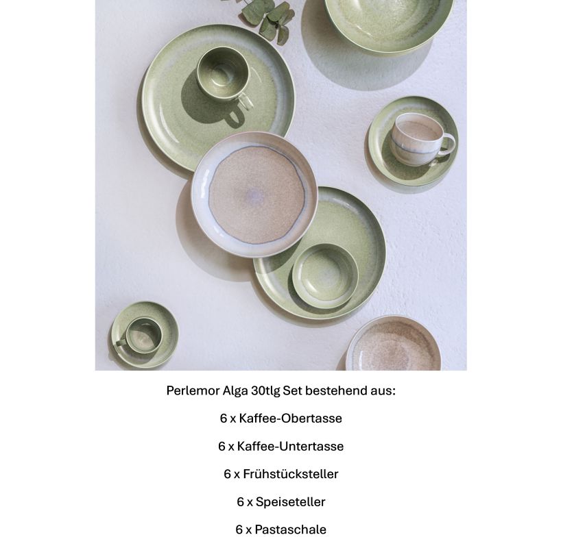 Villeroy & Boch, Perlemor Alga, Basic-set 30 pcs.