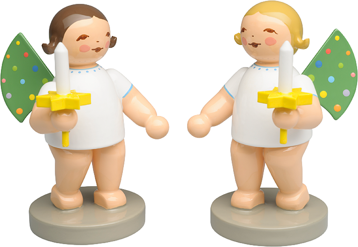 650/2024/WCF/LE Wendt & Kühn, Angel with coloured wing dots