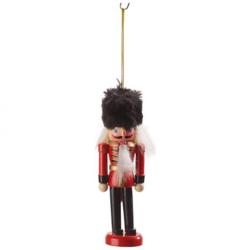 Winter collage accessories, hanger nutcracker set 2, 12x8 cm