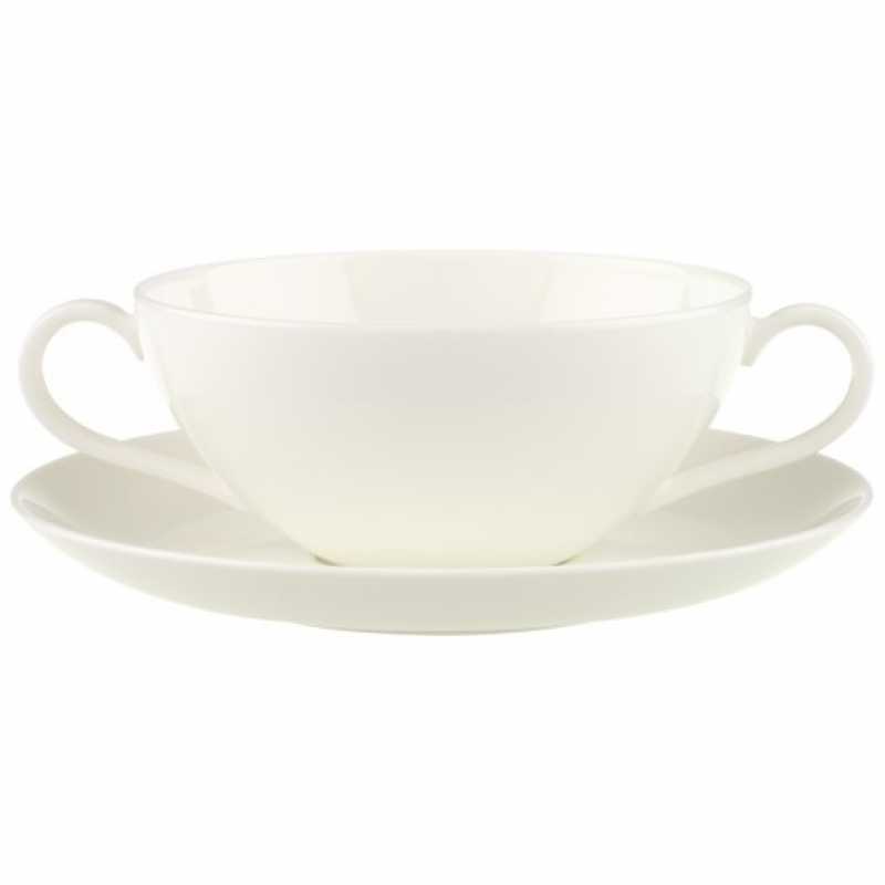 Villeroy & Boch, Anmut, soup cup with saucer, 2 pcs.