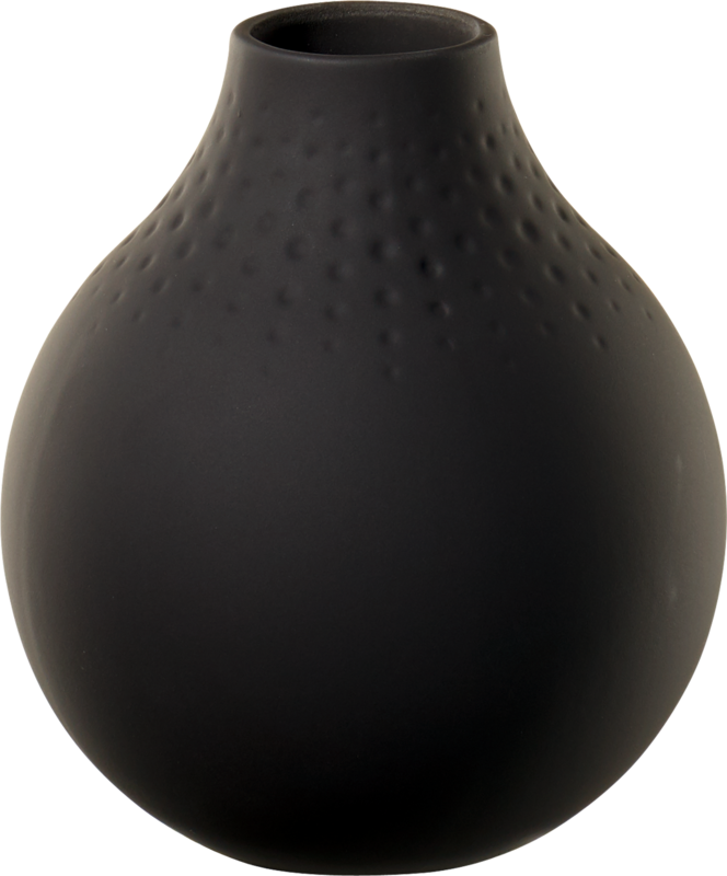 Villeroy & Boch, Collier noir, Vase Perle klein, 12 cm