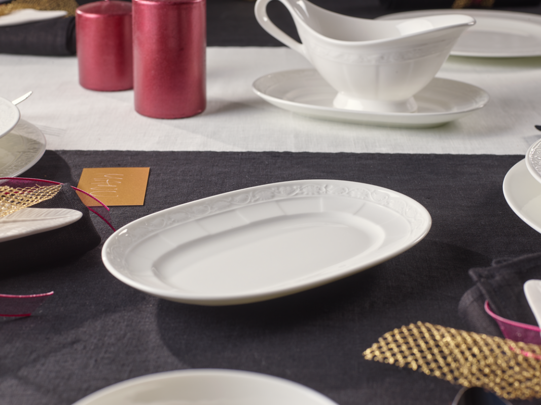 1043893570, Villeroy & Boch, White Pearl, Sauciere Unterteil, 22 cm