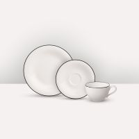 1013217126, Villeroy & Boch, Black Lines, Kaffee Set 18 tlg