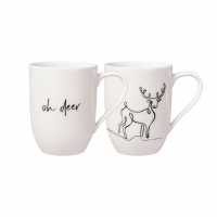 Villeroy & Boch, statement mug with handle XMAS Reindeer 2 er Set