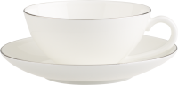 Villeroy & Boch, Anmut Platinum No.1, Teetasse mit Untertasse, 2 tlg.