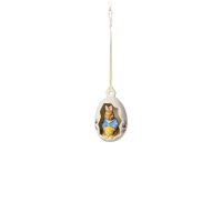 Villeroy & Boch, Bunny Tales, Ei-Ornament Max, Blüten blau