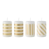 1486777431, Villeroy & Boch, Christmas Chic, Stumpenkerze weiss/gold