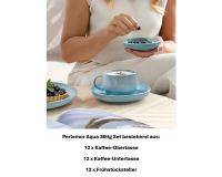 Perlemor Aqua Kaffee Set 36-tlg