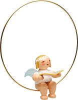Wendt & Kühn, 6308/12A Christbaumengel mit Ring mit Liederbuch