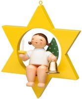 Wendt & Kühn, 650/80/53 Engel mit Glocke und Kerze, im Stern