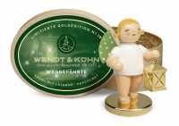 Wendt & Kühn, Goldedition Nr. 18, Weggefährte, Engel mit Laterne, vergoldet - limitierte Goldedition