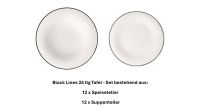 1013211003 Black Lines, Tafel-Set, 12 Personen