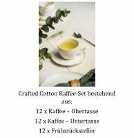 Villeroy & Boch, Crafted Cotton, Kaffee-Set 12 Pers.