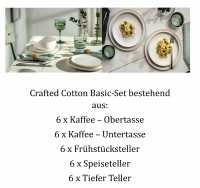 Villeroy & Boch, Crafted Cotton, Basic-Set 6 Pers.