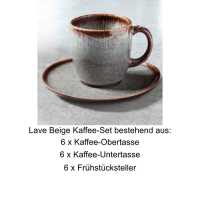 Villeroy & Boch, Lave Beige, Coffee-Set 18 pcs.