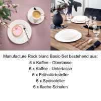 Villeroy & Boch, Manufacture Rock Blanc, Basic-Set 6 Pers.