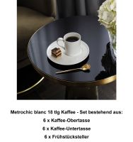 1046541006 Metrochic blanc, Kaffee-Set, 6 Personen