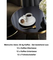 1046541005 Metrochic blanc, Kaffee-Set, 12 Personen