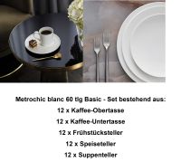 1046541001 Metrochic  blanc, Basic-Set, 12 Personen