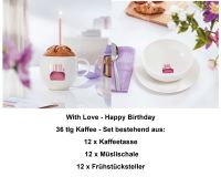 1016898025 With Love, Happy Birthday, Kaffee-Set 12 Pers.
