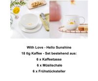 1016898056 With Love, Hello Sunshine, Kaffee-Set 6 Pers.