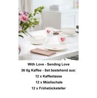 1016898005 With Love, Sending Love, Kaffee-Set 12 Pers.